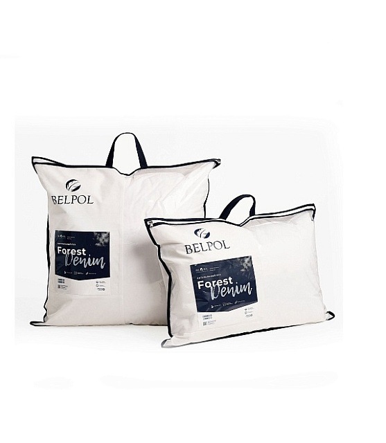 Подушка пуховая Forest Denim коттон твилл, 68*68см