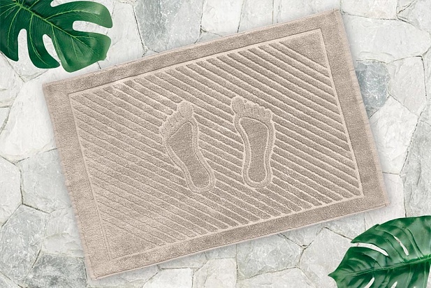 Полотенце махровое для ног 50х70см, 650 гр Узбекистан (Песочный)