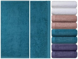 Полотенце махровое гладкокрашеное "Бриз", плотность 420 г/кв.м, 70х140см