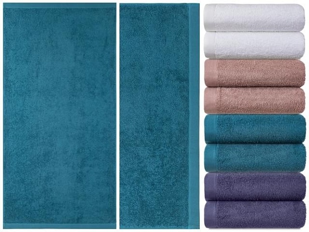Полотенце махровое гладкокрашеное "Бриз", плотность 420 г/кв.м, 50х90см
