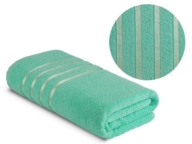 Полотенце махровое гладкокрашеное 420 г/м, 50х90см, Мятный