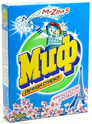 Стиральный порошок Миф в ассорт.именте ручная стирка, 400гр