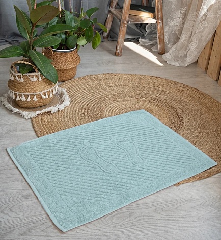 Полотенце махровое для ног 50х70см, 700гр Ашхабад, (ментол)