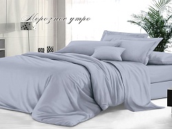 Комплект постельного белья 2-х спальный Макси гладкокрашеный "Sateen De Luxe" Эльф, Морозное утро