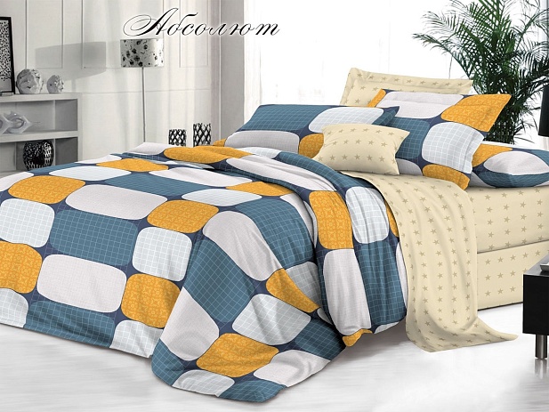 Комплект постельного белья Евро "Белла Вита Премиум" Эльф, Абсолют