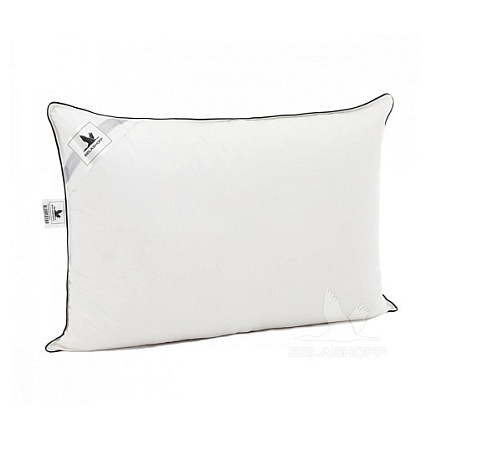 Подушка средняя пуховая сатин "Аура" / ПА, 68*68см