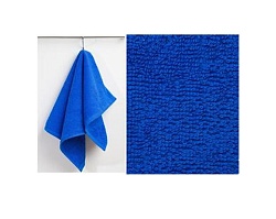 Полотенце махровое "Салфетка", плотность 360 г/кв.м, 30х50см, Синий