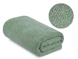 Простыня купальная махровая гладкокрашеная, пл. 420 г/кв.м, 200х210см, Полынь