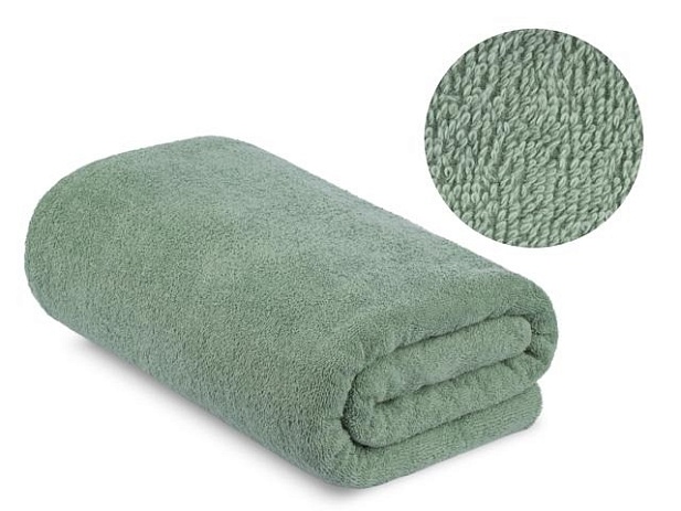 Простыня купальная махровая гладкокрашеная, пл. 420 г/кв.м, 200х210см, Полынь