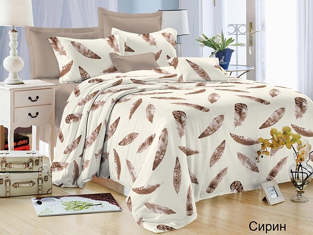 Комплект постельного белья Семейный Satin Collection, Сирин