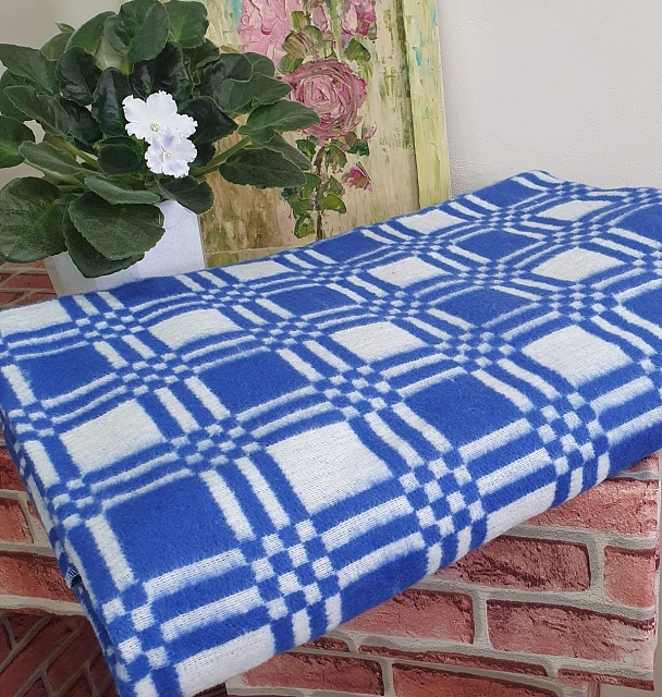 Одеяло байковое 400 гр. 100% хлопок, 140x205 см