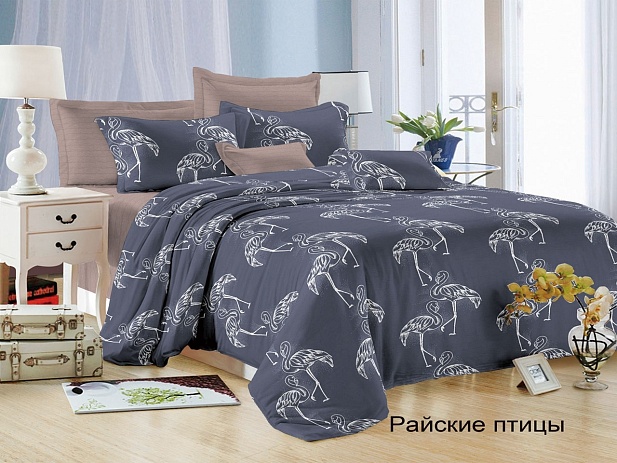 Комплект постельного белья 1,5 спальный Felicita, Райские птицы