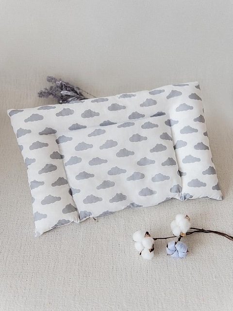 Подушка для новорожденных "Малышка" лебяжий пух / бязь, 40*60см