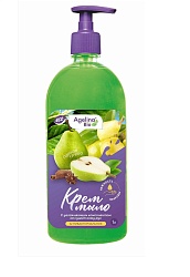 Жидкое КРЕМ мыло "Агелина BIO" Груша пряная, 1 л с курком