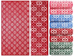 Полотенце махровое  "Клетка", плотность 465  г/кв.м, 70х140см