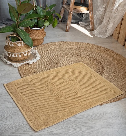 Полотенце махровое для ног 50х70см, 700гр Ашхабад, (ириска)