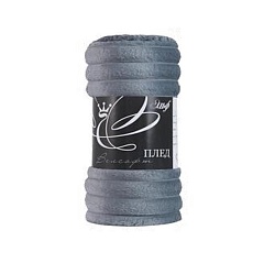 Плед жаккардовый в обечайке, 220х240см (Эльф), Серый