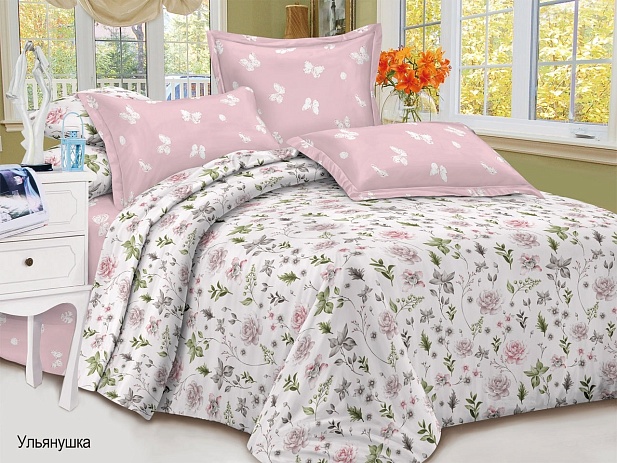 Комплект постельного белья 2-х спальный Макси Satin Collection, Ульянушка