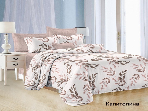 Комплект постельного белья 1,5 спальный Satin Collection, Капитолина
