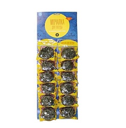 Губка металлическая АКВАМАГ НЕРЖАВЕЙКА на карте, 12шт. 