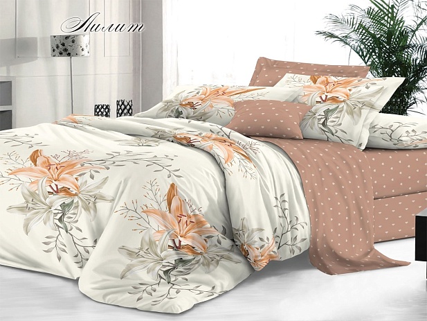 Комплект постельного белья 1,5 спальное "Sateen De Luxe" Эльф, Лилит