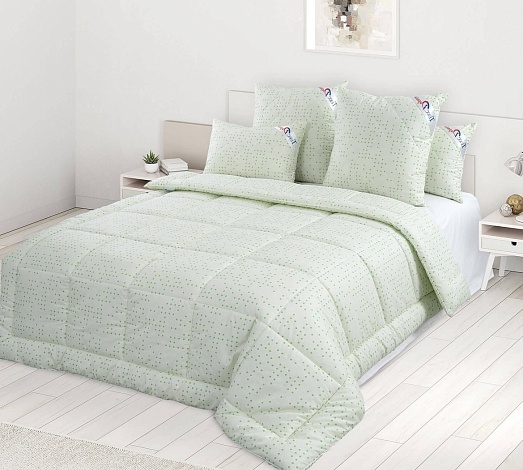 Одеяло всесезонное Эвкалипт перкаль / Авокадо компаньон, 175x205 см