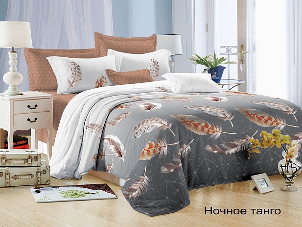 Комплект постельного белья Евростандарт Felicita, Ночное танго