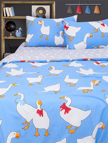 Ткань поплин Гуси