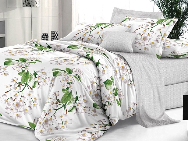 Комплект постельного белья 1,5 спальное "Sateen De Luxe" Эльф, Сиеста