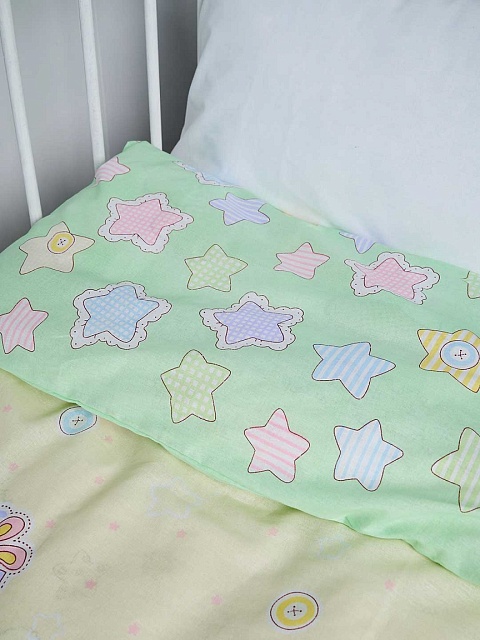 Пододеяльник бязь (без молнии) / Веселый паровозик 110x140 см