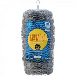 Губка металлическая в СЕТКЕ АкваМаг, 10 шт. 