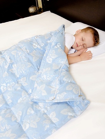 Детское утяжеленное одеяло с лузгой гречихи (регулируемое), 90*120 см