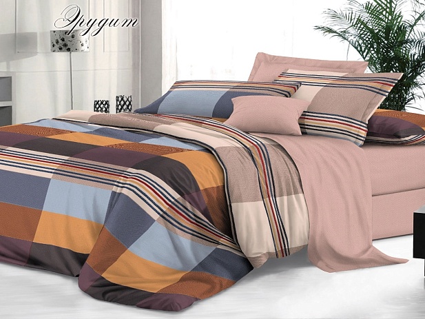 Комплект постельного белья Семейный "Sateen De Luxe" Эльф, Эрудит