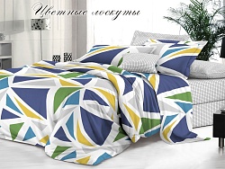 Комплект постельного белья Евро "Белла Вита Люкс" Эльф, Цветные лоскуты