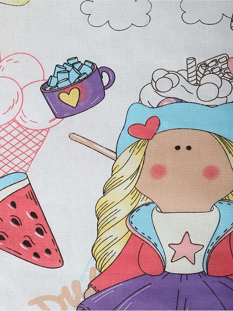 Пододеяльник бязь (без молнии) / Сластена 110x140 см