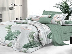Комплект постельного белья Семейный "Sateen De Luxe" Эльф, Фаина