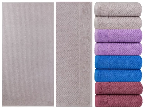 Полотенце гладкокрашеное жаккардовое, рис. Ориент, пл.420 г/кв.м., 35х70см