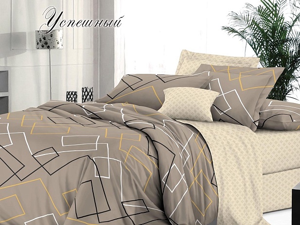 Комплект постельного белья 1,5 спальное "Sateen De Luxe" Эльф, Успешный