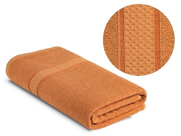 Полотенце махровое гладкокрашеное 360 г/м, 50х90см, Бежевый