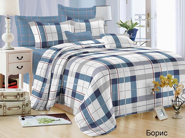 Комплект постельного белья Евростандарт Satin Collection, Борис