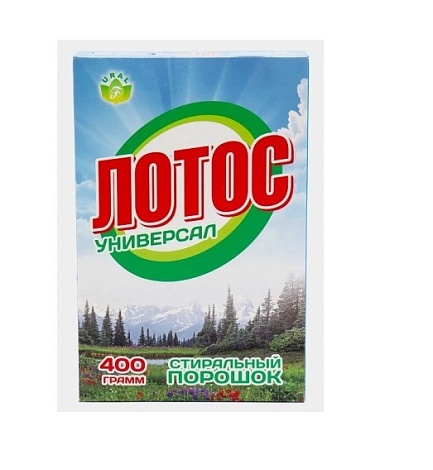 Порошок стиральный Универсальный СМС Лотос, (автомат + ручная стирка), 400г