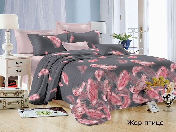 Комплект постельного белья 2-х спальный Satin Collection, Жар-птица