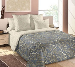 Комплект постельного белья Евро на резинке, Золотой день