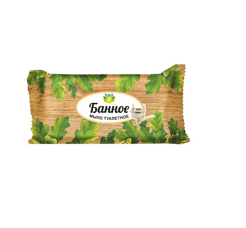 Мыло туалетное Банное в обертке, 100 г 