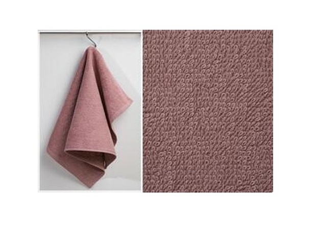 Полотенце махровое "Салфетка", плотность 360 г/кв.м, 30х50см, Пыльная роза
