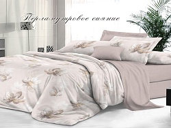 Комплект постельного белья Семейный "Sateen De Luxe" Эльф, Перламутровое  сияние