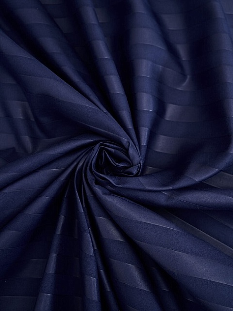 Простыня микрофибра страйп / Синий, 150x215 см