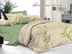 Комплект постельного белья 1,5 спальный Satin Collection, Вестник весны