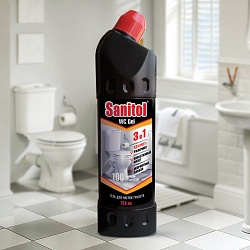 Чистящее средство SANITOL для чистки ТУАЛЕТА (3 в 1),  750мл