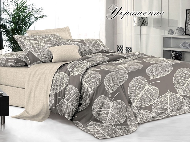 Комплект постельного белья 1,5 спальный "Белла Вита Премиум" Эльф, Украшение
